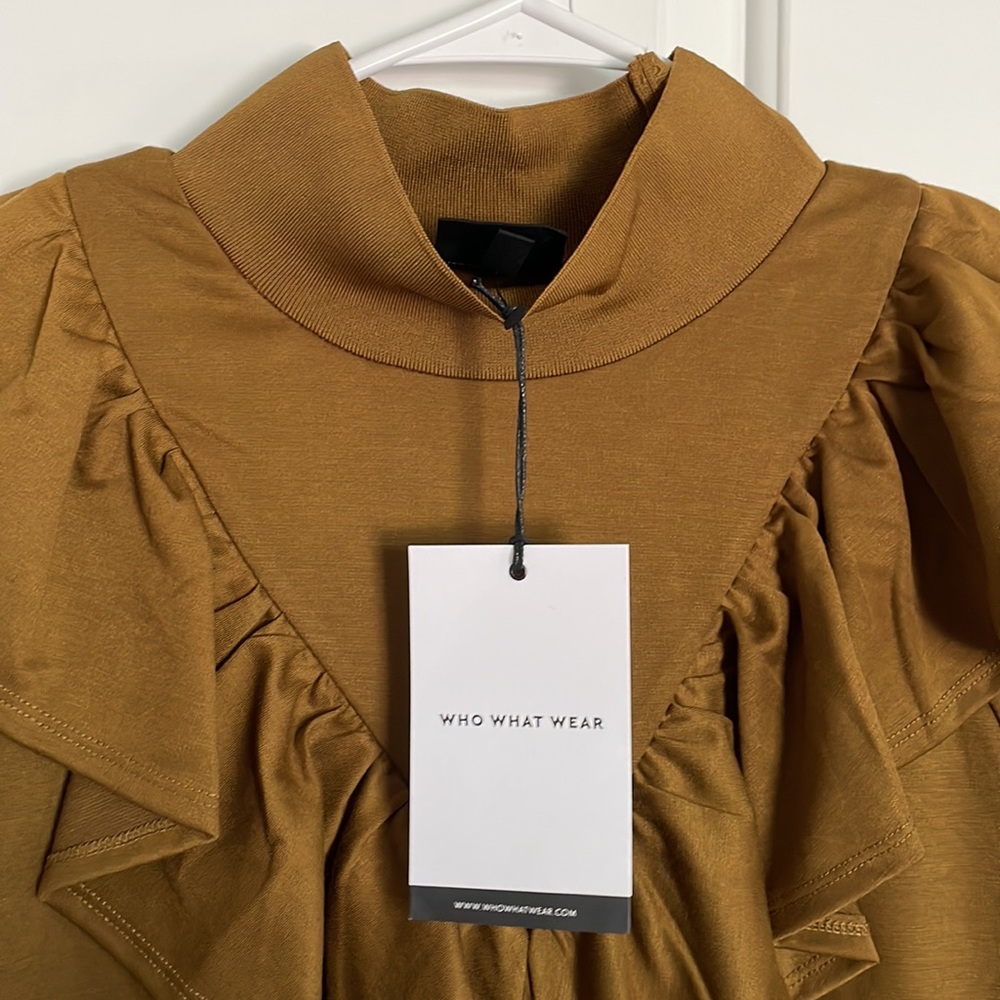 Long Sleeve Turtle Ruffle Dress - Picture 5 of 7